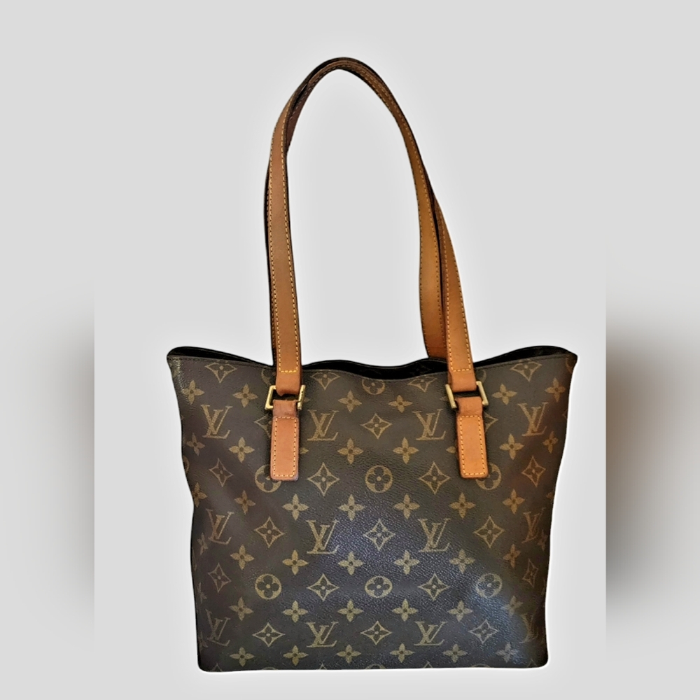 Louis Vuitton Classic Monogram Tote in Brown and Tan